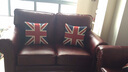 胜优美 皮艺沙发 美式乡村真皮沙发组合 简约欧式客厅组合 时尚个性油蜡复古皮艺创意酒店别墅家具 头层牛皮(接触面牛皮) 三人位 实拍图