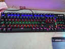 黑爵（AJAZZ） 热拔插轴机械键盘 104键游戏竞技键盘鼠标耳机套装 背光办公笔记本电脑键盘 黑色红轴混彩版（热拔插轴） 实拍图