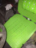 那卡汽车塑料坐垫通用透气轿车通风面包车大小客车货车办公室座垫夏季凉垫坐椅垫通用透气 绿色带腰靠(单座) 实拍图