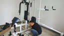 升浩健身器材家用套装组合力量训练器械健身房多功能一体综合训练器 四人站+深蹲卧推架+120斤杠铃 实拍图