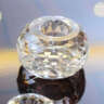 恒诚（HENG CHENG） 欧式水晶玻璃小蜡烛台酒吧咖啡厅浪漫求婚烛光晚餐道具烛台摆件 透明小号 6*6*4 厘米 实拍图