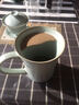 个人杯办公杯禅意杯汝窑杯 美到家会议泡茶杯带盖过滤陶瓷水杯 汝瓷开片 实拍图