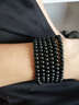 芯奢韩版时尚实木质手串男佛珠男手链配饰品情侣手链时尚潮流男款手链 黑+216颗 实拍图