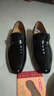 老人头皮鞋男秋冬季新款亮皮男士商务正装鞋尖头真皮透气婚鞋男鞋 套脚平跟款-黑色 44 实拍图