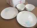思佰得家用骨瓷碗碟套装创意陶瓷饭碗喝汤大碗简约泡面碗酒店西餐盘子 8英寸圆平盘 实拍图