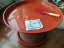 雅亭 鑫腾花盆托盘圆形波浪花边垫子加厚塑料接水盘花盆底座 500内口径44厘米 红色花盆托盘 实拍图