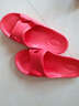 足间舞 韩版拖鞋 夏季居家情侣 凉拖鞋 浴室防滑拖鞋女夏天男士情侣拖鞋地板拖鞋 洗澡软底 1913 红色 39 实拍图