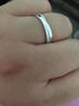 六福珠宝 纯结婚嫁系列Pt990简约铂金戒指情侣对戒闭口戒 计价 HEP40007 8号-3.39克(含工费322元) 实拍图
