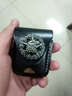 ZiPPO Zippo打火机原装正品棕色皮套新款徽章黑色真牛皮美国正版配件鹰十字架 黑色鹰头 实拍图