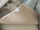 索菲娜 欧式沙发垫四季防滑沙发垫套轻奢高级感皮沙发坐垫巾靠背巾定制 ms温莎堡裙边款-米色[裙摆20cm] 坐垫(80+裙摆)*240cm一片 实拍图
