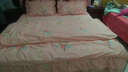禧愿床裙四件套水晶绒法兰绒牛奶绒床盖夹棉床上魔法绒四件套 床裙床品套件 非全棉纯棉婚庆套件床罩套件 富贵花开-绿芷 1.5米床 床裙三件套 实拍图