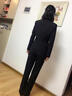 微羽轩小西装女职业装女装正装女套装修身西服外套女士工作服商务黑色西装 西装+裙（黑色2件套） L （建议100-110斤以内） 实拍图