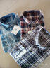 意宾男装衬衣春秋季休闲全棉衬衫百搭青年男士纯棉磨毛格子长袖衬衫男 MG02-02 2XL 实拍图