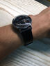 适配Withings手表软超薄男士牛皮手表带防水Activite steel3 Pop HR真皮表带 黑色黑线 18mm 实拍图