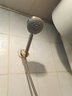 科德林（Ciencia） 304不锈钢拉丝增压手持花洒喷头浴室淋浴喷头加压莲蓬头 6号 小号钢片+软管+花洒座 实拍图