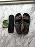 恒有福2025新款夏季妈妈鞋凉鞋真皮舒适软底中年平底防滑中老年人女鞋 黑色 39 实拍图