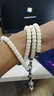 佳人饰界白玉菩提根干磨高密顺白 佛珠108颗 男女手串 星月金刚 白玉藏银8*6mm 实拍图