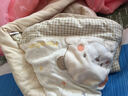 贝康乐园初生婴儿抱被春秋夏季薄款纯棉包被新生儿刚出生宝宝4567月份抱毯 生日熊厚粉（加厚脱胆） 实拍图