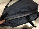 cai大容量单肩包多功能手机包 男士便携收纳胸包 防泼水大容量斜挎包 黑灰 大款(可装9.7英寸ipad 4) 实拍图