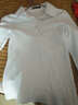 筱岚 POLO领长袖T恤女修身翻领2025新款polo衫正肩显瘦纯色春秋打底衫 白色 M (95-105斤) 实拍图