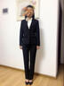微羽轩小西装女职业装女装正装女套装修身西服外套女士工作服商务黑色西装 西装+裙（黑色2件套） L （建议100-110斤以内） 实拍图