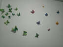 柯凡印象 3D仿真立体蝴蝶墙贴创意卧室天花板墙壁贴纸彩色电视墙装饰贴画 绿色 单层 实拍图