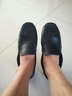 沙弋豆豆鞋男英伦韩版夏季潮流驾车鞋轻便休闲鞋男乐福一脚蹬懒人鞋大 黑色 40 实拍图