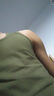 续点方领背心男夏无袖t恤男坎肩健身紧身韩版修身运动弹力棉男士背心 军绿色 L 码108-126斤左右修身版型 实拍图