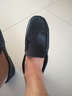 沙弋豆豆鞋男英伦韩版夏季潮流驾车鞋轻便休闲鞋男乐福一脚蹬懒人鞋大 黑色 40 实拍图