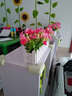 浩瀚摆件仿真花跳兰菊整体花艺 婚庆家居餐厅装饰小翠花白栅栏套装 白栅栏30cm+玫红 实拍图