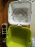 茶花洗菜篮沥水篮滤水筛双层两用果蔬沥水筛滤水筐水果盘大中号可选 绿色 小号1162 实拍图