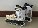 MUNCHI溜冰鞋成人 轮滑鞋男女大学生平花鞋直排轮旱冰鞋初学者 黑色不闪 45 实拍图