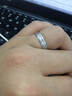 爱朵钻【新年礼物】 pt999铂金爱的轨迹戒指男女款白金情侣pt999对戒 PT950【活口单只】重5.9-6.1克 实拍图