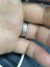 爱朵钻【新年礼物】 pt999铂金爱的轨迹戒指男女款白金情侣pt999对戒 PT950【活口单只】重5.9-6.1克 实拍图