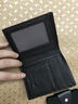七匹狼SEPTWOLVES男士头层牛皮钱包票夹 韩版商务休闲潮流款皮夹钱包 啡色竖款 实拍图