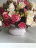 LmDec.玫瑰整体花艺插花套装仿真花摆件 干花假花绢花客厅装饰花摆设 欧式小丽花带花盆 实拍图