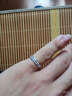 爱朵钻【情人节礼物】 pt999铂金爱的轨迹戒指男女款白金情侣pt999对戒 PT950【闭口12#单只】重4.1-4.3克 实拍图
