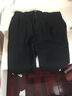 稻草人日系男士短裤7分直筒裤哈伦裤薄款休闲裤大码宽松七分裤潮 黑色 2XL 实拍图