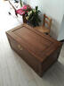 至尚自然香樟木箱子全樟木樟木箱实木箱子多尺寸字画衣物收藏防虫防蛀防潮 原木色直角 60*35*28cm整板 实拍图