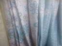 美丽契约 田园花朵半遮光窗帘韩式客厅卧室窗帘 蓝色田园-布(挂钩) 3米宽x2.7高一片 实拍图