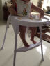 HAIZIJIA儿童餐椅婴儿宝宝餐桌椅儿童多功能宝宝餐椅可折叠便携式吃饭桌椅 几何紫 实拍图