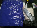琴飞曼雨衣电动车雨衣加大单双人电动车加大加厚防雨摩托车骑行牛津布雨披 头盔式宝蓝方格提花款【送面罩】 XXXL 1件 实拍图
