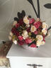 LmDec.玫瑰整体花艺插花套装仿真花摆件 干花假花绢花客厅装饰花摆设 欧式小丽花带花盆 实拍图