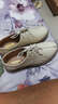 沙弋夏季女鞋休闲韩版时尚学生英伦百搭日系甜美单鞋女鞋子女豆豆乐福 米色 38 实拍图