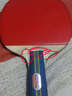 双鱼（DOUBLE FISH） 乒乓球拍对拍娱乐入门单拍 2星兵乓球拍 双面反胶 一星 1D-C_横拍(长柄) 双面反胶 实拍图