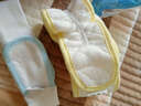 婴儿尿布带新生儿介子固定带纯棉初生儿尿布片绑带松紧宝宝尿布扣尿片可调节介子戒子魔术贴绑尿不湿的带子 黄色 实拍图