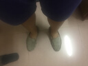 水木苒潮流豆豆鞋男懒人鞋潮流韩版夏季男鞋休闲驾车时尚工作透气鞋子男 黑色 42 实拍图