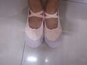 艾舞戈 儿童舞蹈鞋女童芭蕾舞鞋体操鞋现代舞练功鞋软底粉瑜伽猫爪鞋 肉色（免系带） 40 【建议拍大1码】 实拍图