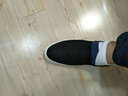 易帝（YIDI）男鞋 男士休闲鞋 纯色低帮舒适百搭透气帆布鞋板鞋 D8051 黑色 43 实拍图