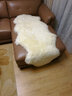 牧诺 冬季羊毛地毯 卧室地毯纯羊毛 整张羊皮羊毛沙发垫北欧地毯床边地毯 飘窗垫简约长毛毯 自然白色 澳洲1.5p70*150cm 实拍图